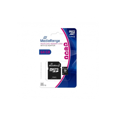 Mediarange Microsd Karta 64gb Cl.10 W/Ada. Mr955