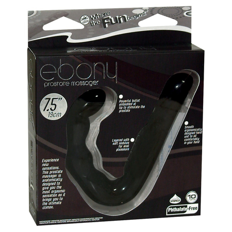 Nanma Ebony Prostatemassager Black 7,5in