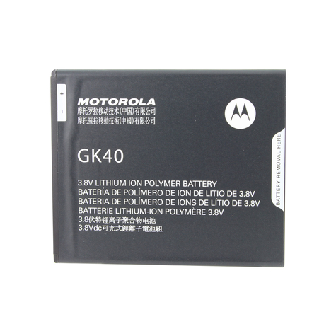 Motorola Gk40 Moto E3, G4 Play, Moto G5 Lithium Ion Polymer 2800mah