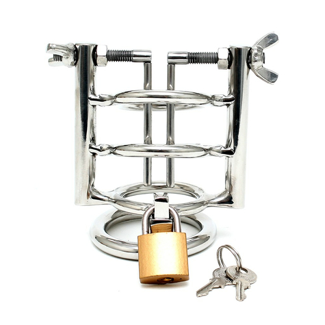 Rimba Urethral Stretcher With Cockring And Padlock