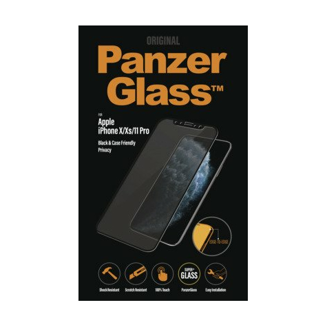 Panzerglass Pouzdro Pro Apple Iphone X/Xs/11 Pro S Ochranou Soukromí Edge-To-Edge, Černé