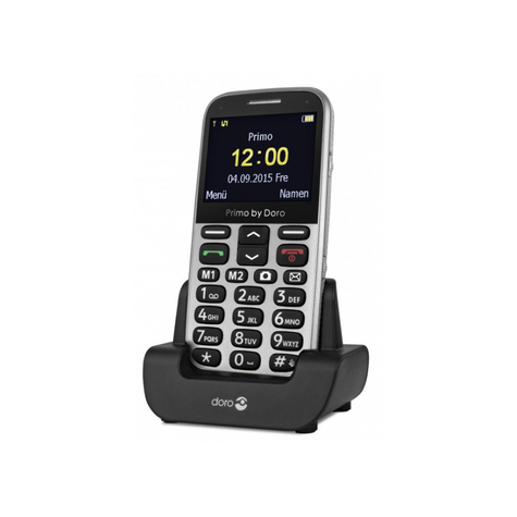 Doro Primo 366 - Tyčový Telefon - Jedna Sim Karta - 5,84 Cm (2,3 Palce) - 0,3 Mp - 1000 Mah - Stříbrná