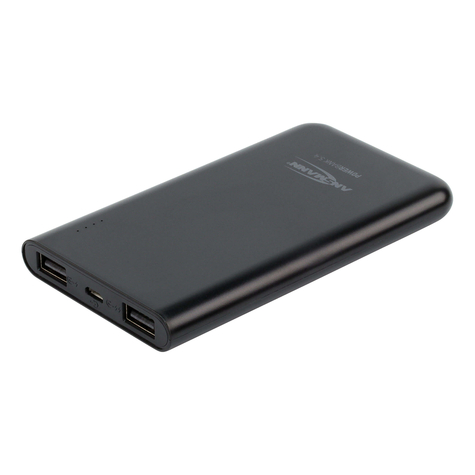 Ansmann Powerbank 5.4 - Černá - Univerzální - Apple Iphone 5/5s/5c/Se/6/6s/6s Plus/7/7 Plus - Ipad Pro/Air 2/Mini 4/Mini 2 - Samsung Galaxy S/A/J,... - Lithium-Polymer (Lipo) - 5400 Mah - Usb