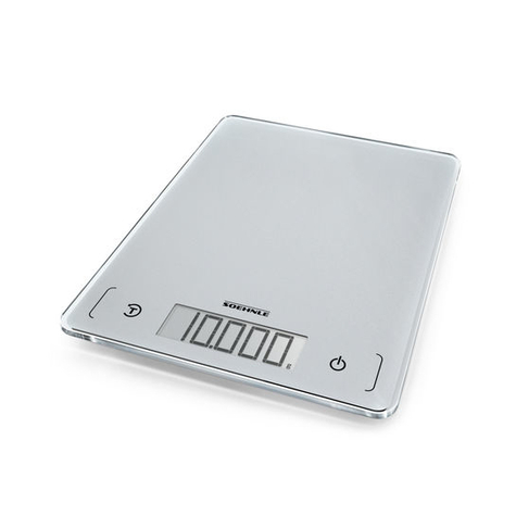 Soehnle Page Comfort 300 Slim - Elektronická Kuchyňská Váha - 10 Kg - 1 G - Stříbrná - Pultová (Umístění) - Čtvercová