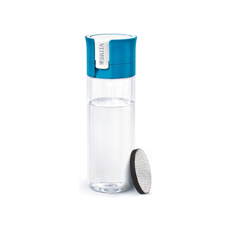 Brita Fill&Go Bottle Filtr Blue - Filtrační Láhev Na Vodu - Modrá - Transparentní - Plast - Syntetická - 1 L - Německo