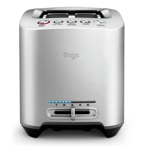Sage The Smart Toast - 2 Plátky - Stříbrná - Nerezová Ocel - Dotyková - 180 Mm - 280 Mm