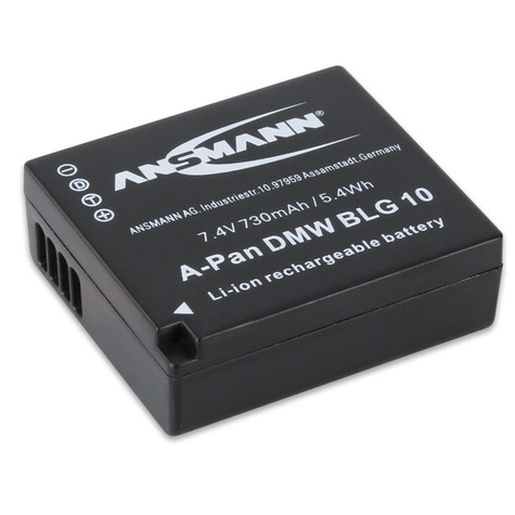 Ansmann 1400-0063 - Lithium-Ion (Li-Ion) - 730 Mah - Fotoaparát - Panasonic Lumix Dmc- Gf6 / Dmc-Gx7 - 7,4 V - 1 Kus(Y)