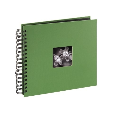 Spirálové Album Hama Fine Art - Jablkově Zelené - 26x24/50 - Zelené - 10 X 15 - 13 X 18 - 260 Mm - 240 Mm
