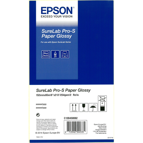 Epson Surelab Pro-S Paper Glossy Bp 6x65 2 Role