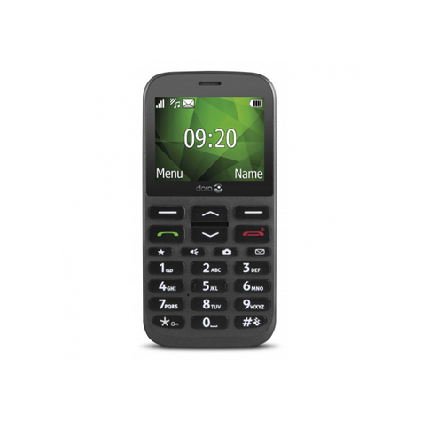 Doro 1370 - Single Sim - 6,1 Cm (2,4 Palce) - 3 Mp - Bluetooth - 1000 Mah - Černá