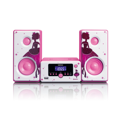 Stl Mc-020 Home Audio Mini System Pink - Bílá 10 W