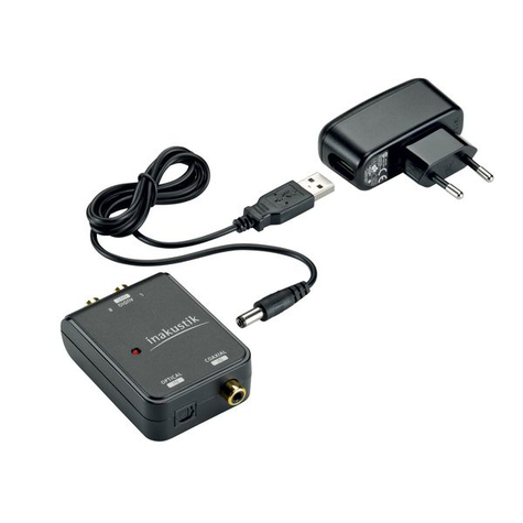 In-Akustik Star Audio Converter - Digitálně Analogový Audio Převodník - Černý