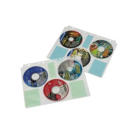 Hama Cd-Rom Index Sleeves - 60 Disků - Průhledné - Plastové