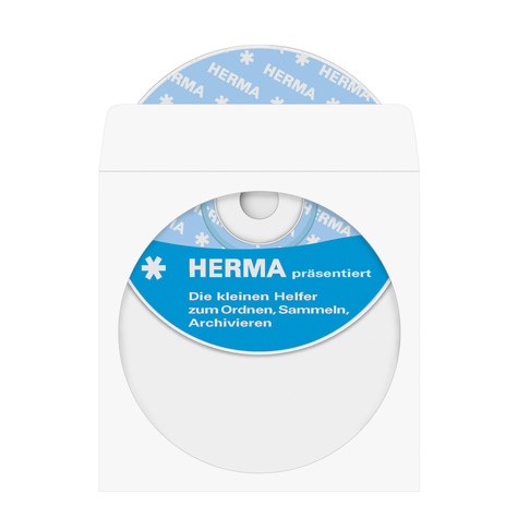 Herma Cd/Dvd Paper Sleeves White With Adhesive Surface 100 Pcs - Protective Cover - 1 Discs - Paper - 124 Mm - 124 Mm - 100 Piece(S)