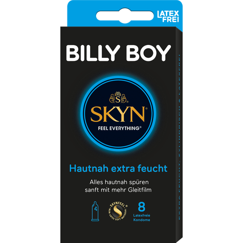 Billy Boy Skyn Skin Close Extra Moist 8ks Sb Pack.
