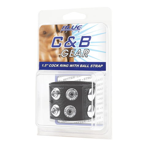 Blue Line C&B Gear 1,5' Kroužek Na Penis S Kulovým Popruhem