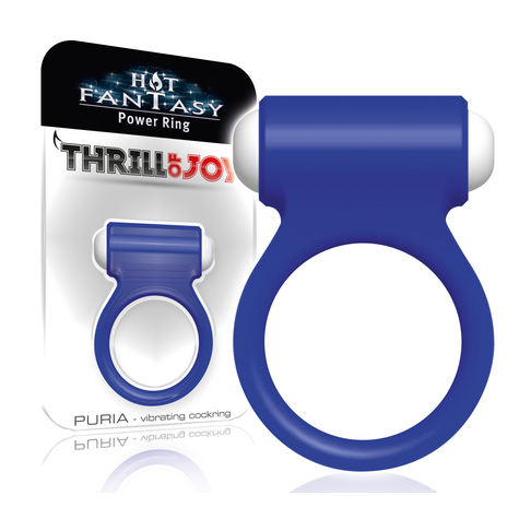 Hot Fantasy Thrill Of Joy Puria Vibro Ring Modrý