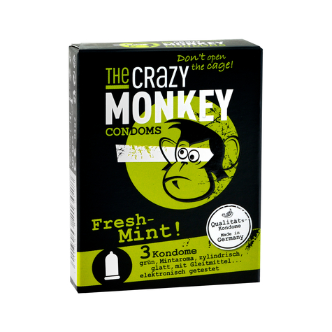 Kondomy The Crazy Monkey Fresh-Mint 3 Ks.