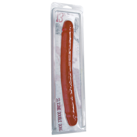 Dvojitý Penis Červený, 34 Cm