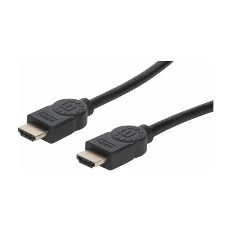 Manhattan Premium Vysokorychlostní Kabel Hdmi S Ethernetovým Kanálem, 3 M, Černý