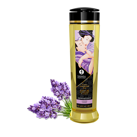 Shunga Massage Oil Sensation (Lavender) 240ml
