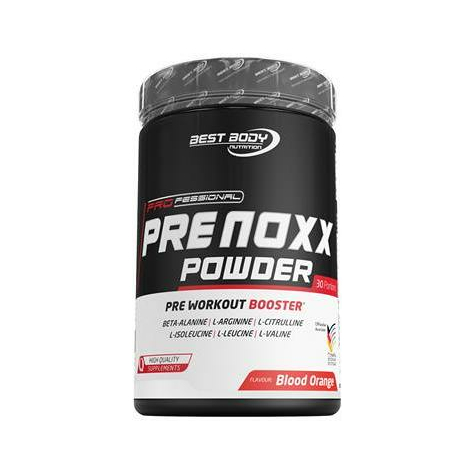 Best Body Nutrition Professional Pre Noxx Pre Workout Booster, Dávka 600 G, Krvavý Pomeranč
