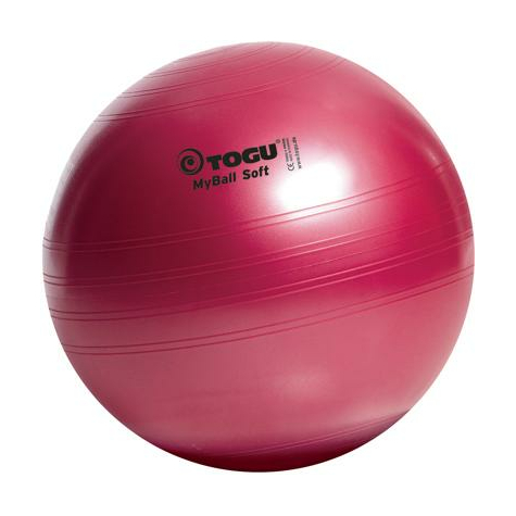 Togu Myball Soft, 75 Cm, Perleťově Červená/Antracitová