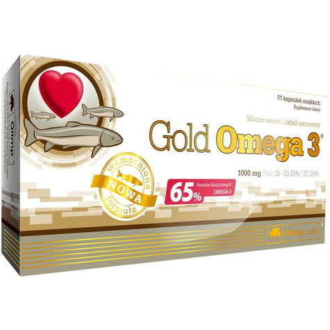 Olimp Gold Omega 3, 65%, 60 Kapslí