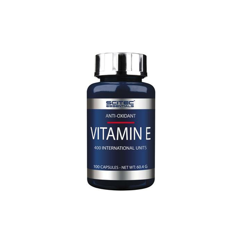 Scitec Essentials Vitamin E, 100 Kapslí Plechovka