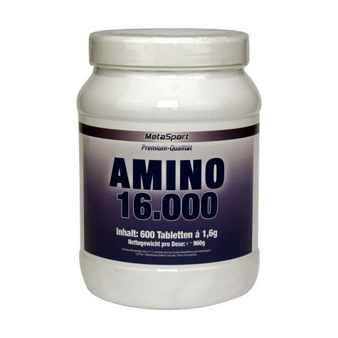 Metasport Amino 1600, Dávka 600 Žvýkacích Tablet
