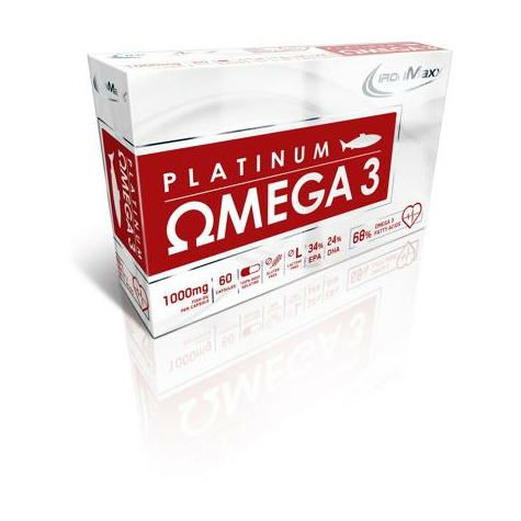Ironmaxx Platinum Omega 3, Balení 60 Kapslí