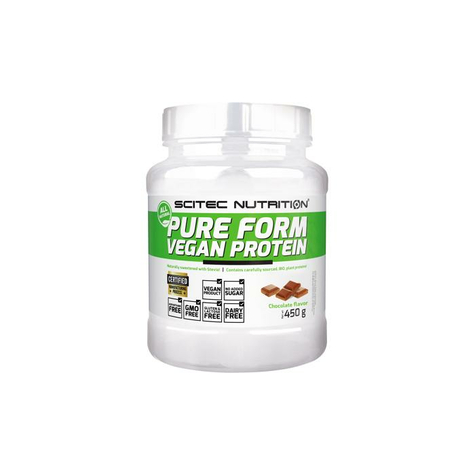 Scitec Nutrition Pure Form Vegan Protein, 450 G Plechovka