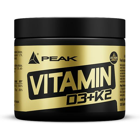 Peak Performance Vitamin D3 + K2, 120 Tablet
