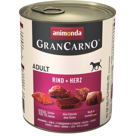 Animonda Dog Grancarno,Carno Adult Hovězí Srdce 800gd