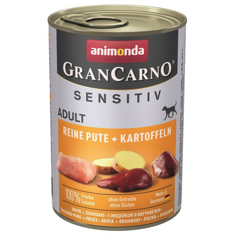 Animonda Dog Grancarno Sensitive,Carno Sensi Turkey+Potato 400gd