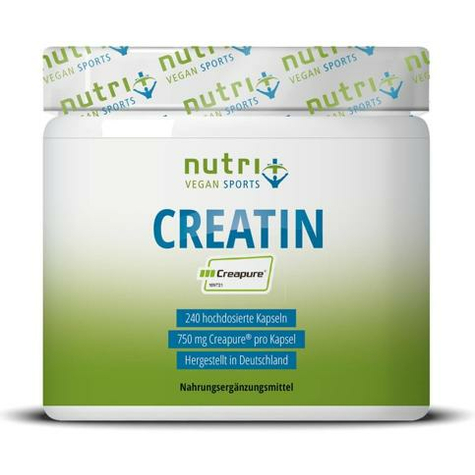Nutri+ Vegan Creatine Capsules, 240 Kapslí