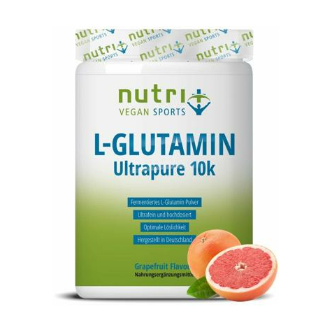 Nutri+ Veganský L-Glutamin V Prášku Ultračistý, 500 G Plechovka