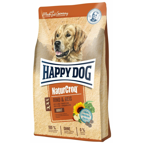 Happy Dog,Hd Naturcroq Hovězí+Rýže 15kg