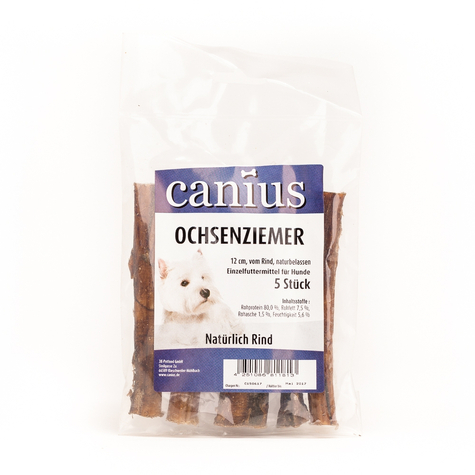 Canius Snacks, Canius Oxen Pizzle 12cm 5 St