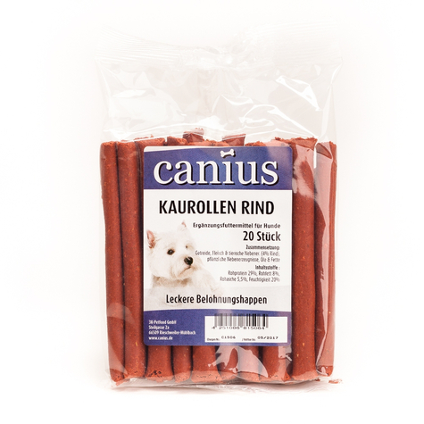 Canius Snacks, Canius Žvýkací Rolky Hovězí 20 Ks