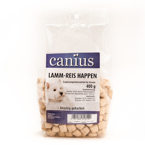 Canius Snacks, Canius Jehněčí Rýže Happen 400 G