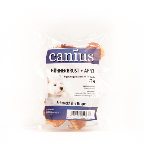 Canius Snacks, Cani. Kuřecí Prsa+Jablko 70g