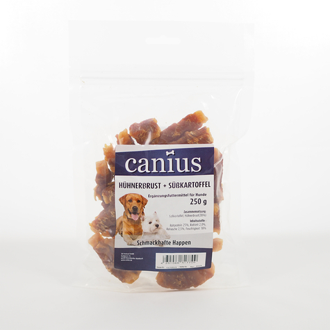 Canius Snacks, Cani. Kuřecí Prsa+Sladké Brambory.250g