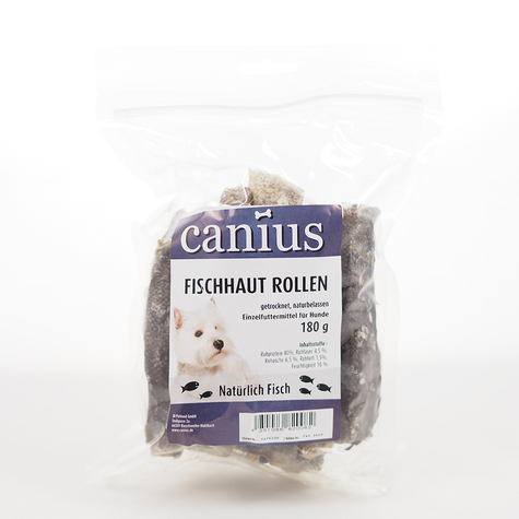 Canius Snacks, Canius Rohlíky S Rybí Kůží 180 G