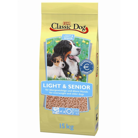 Classic Dog,Classic Dog Light-Senior 15 Kg