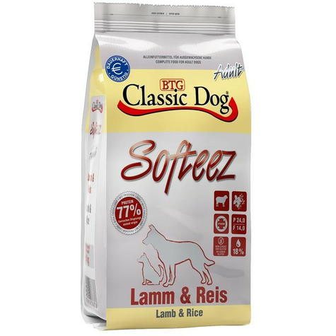 Classic Dog,Cla.Dog Softeez Jehněčí+Rýže 4kg