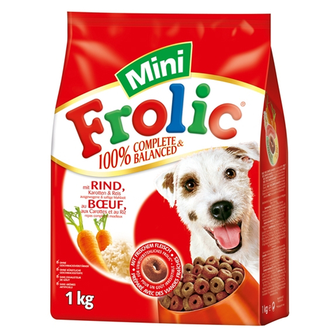 Frolic, Frolic Mini Hovězí Mrkev Rýže1kg