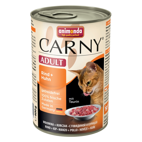 Animonda Cat Carny,Carny Adult Hovězí+Kuřecí 400gd