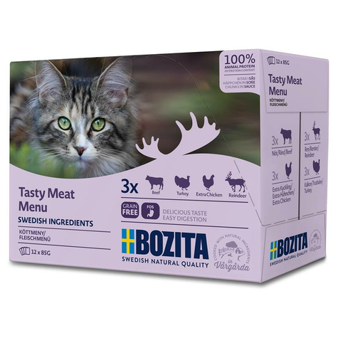 Bozita,Boz.Cat Hisoße Meat 12x85gp