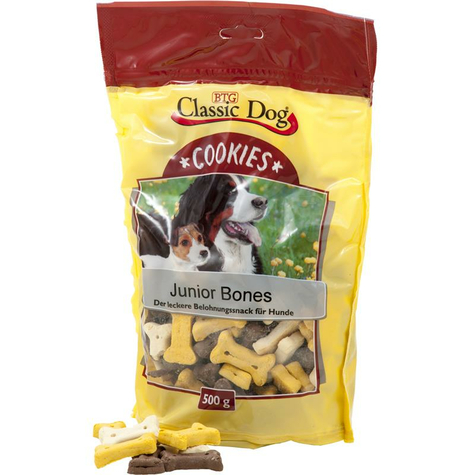 Classic Snacks,Cla.Cookies Junior Bones 500g